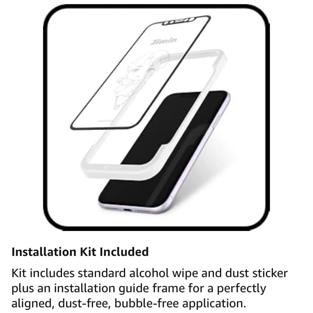 iFace TinyTAN BTS (SUGA) Tempered Glass Screen Protector for iPhone 12 Mini NEW
